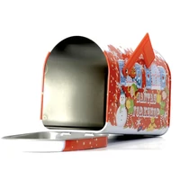 Kép 7/8 - Piros postaláda sütis doboz közepes 114x92x159 mm 4