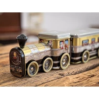 Kép 6/9 - Santa Express aranyezüst vonat sütis doboz 385x90x100 mm 5