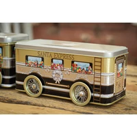 Kép 8/9 - Santa Express aranyezüst vonat sütis doboz 385x90x100 mm 7