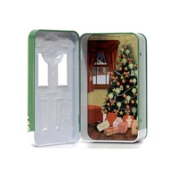Kép 3/8 - Zöld ajtó karácsonyi kis sütis doboz 153x88x45 mm 7