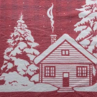 Kép 3/4 - rudolf-karacsonyi-pamut-akril-takaro-piros-200-x-220-cm-kozeli-minta