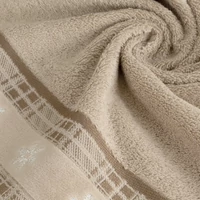 Kép 4/7 - holly-karacsonyi-torolkozo-jacquard-szegellyel-vilagosbezs-50-x-90-cm-gyurt-anyag