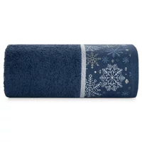 Kép 2/6 - carol-karacsonyi-torolkozo-jacquard-szegellyel-sotetkek-70-x-140-cm-osszehajtva