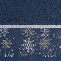 Kép 3/6 - carol-karacsonyi-torolkozo-jacquard-szegellyel-sotetkek-70-x-140-cm-kozeli-minta
