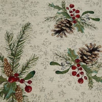 Kép 3/4 - gobelin-karacsonyi-asztalterito-zsenilia-fonalbol-szurke-100-x-100-cm-5-cm-hs431346 2