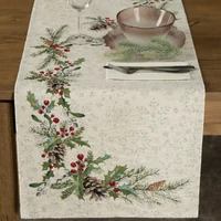Kép 1/4 - gobelin-karacsonyi-asztali-futo-zsenilia-fonalbol-szurke-40-x-100-cm-5-cm-hs431347