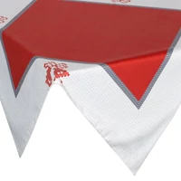 Kép 2/5 - noel-barsonyos-felszinu-karacsonyi-asztalterito-piros-85-x-85-cm-hs431355 1
