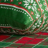 Kép 2/7 - Aurora pamut karácsonyi ágyneműhuzat Zöld 220x200 cm - 70x80 cm 2db 6