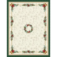 Kép 3/8 - Bells csengős ünnepi gobelin asztalterítő 137x180 cm arany lurex 7