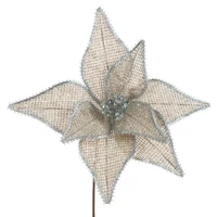 Kép 1/2 - Karácsonyi dekoráció mikulásvirág 279 Bézs 32x40 cm