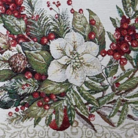 Kép 7/7 - Karácsonyi gobelin terítő zsenília fonalból 4115 Zöld 140x180 cm - 5 cm 5
