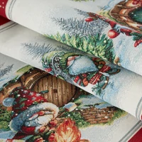 Kép 2/2 - Karácsonyi terítő gobelin xmas Piros 45x140 cm - 5 cm 1