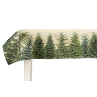 Kép 6/6 - Silver forest fenyőfás gobelin asztalterítő 137x180 cm ezüst lurex 5