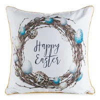 Kép 1/2 - Spring51 húsvéti díszpárnahuzat Fehér 45x45 cm