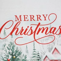Kép 3/8 - Xmas pamut karácsonyi ágyneműhuzat Piros 140x200 cm - 70x80 cm 1db 7