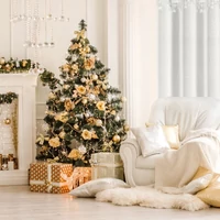 Kép 8/9 - Xmas1 fényáteresztő függöny csillagos Fehér 140x250 cm 7