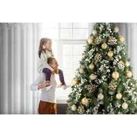 Kép 9/9 - Xmas1 fényáteresztő függöny csillagos Fehér 140x250 cm 8