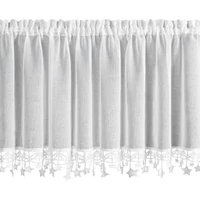Kép 2/5 - Xmas2 vitrázs függöny csillagos Fehér 60x150 cm 1
