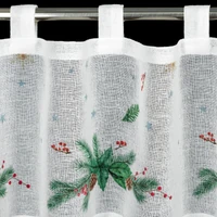Kép 5/7 - Xmas4 vitrázs függöny fenyőágas Fehér 30x150 cm 3
