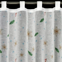 Kép 5/7 - Xmas4 vitrázs függöny fenyőágas Fehér 60x150 cm 3