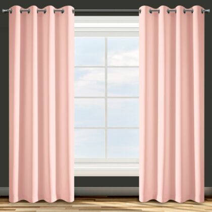 Adore egyszínű dekor függöny Pasztell rózsaszín 140x250 cm - HS370768