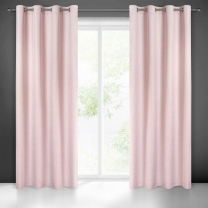 Style öko stílusú sötétítő függöny Pasztell rózsaszín 140x250 cm