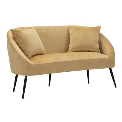 Browy kanapé 2db párnával barna/fekete 137x69x79 cm
