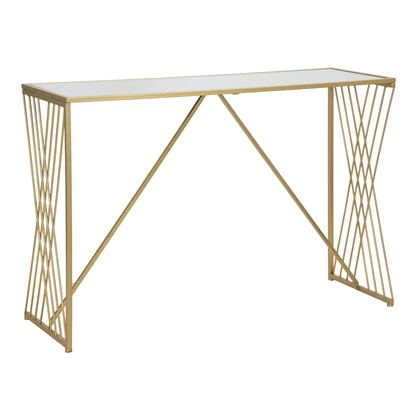 Easy konzolasztal art deco stílusban arany 120x40x80 cm