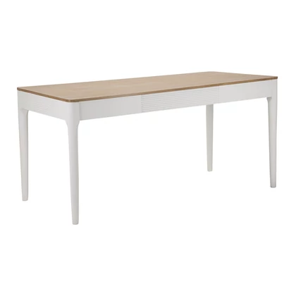 Matera étkezőasztal bohó stílusban fehér/barna 180x90x80 cm