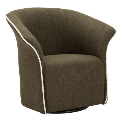 Siena fotel forog tartós szövetből zöld 83,5x66x80 (ülőmagasság 42 ) cm