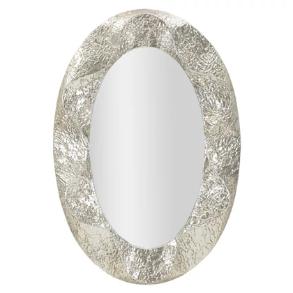 Argelux ovális tükör ezüst 87,5x6,5x128 ( tükörméret 55x93) cm