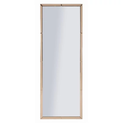 Berlin fali tükör üveg szegéllyel rózsaszín 55x2x150 (tükör mérete 49x143,5 ) cm