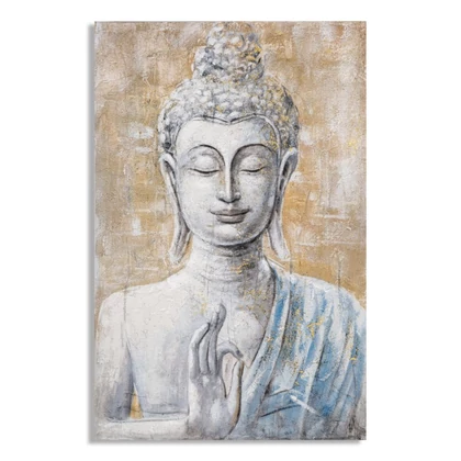 Buddha arckép festmény -b- 80x3x120 cm
