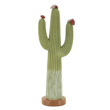Cactus virággal zöld 16.5x11x45 cm