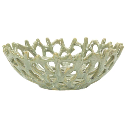 Coral tál zöld ø 35x13 cm