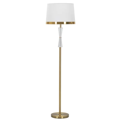 Cristal állólámpa elegáns arany/fehér ø 40x153 cm