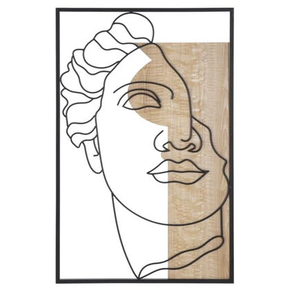 David arc fali dekoráció -a- 50x2x80 cm