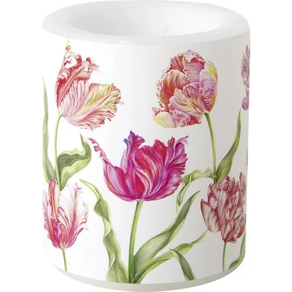 Estelle cream tulipános átvilágítós gyertya