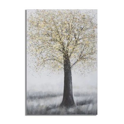 Fa ősszel festmény barna/fekete 80x3,8x120 cm