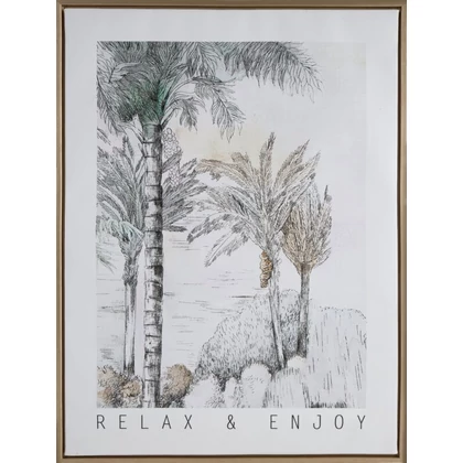 Falikép 647a Szürke 45x60x2 cm - 5 cm