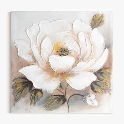 Falikép 664 Fehér 60x60x3 cm