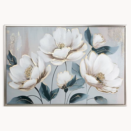 Falikép 672a Fehér 90x60x3 cm - 8 cm