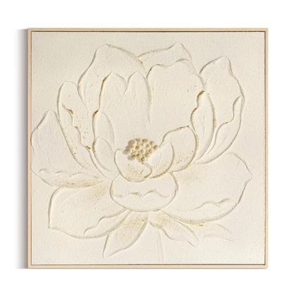 Falikép 701b Krémszín 62x62x5 cm