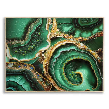 Festmény lakkozott márvány mintás smerady -a- kerettel 82x4x62 cm
