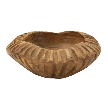 Geris tál tölgyfából barna ø 19x8 cm