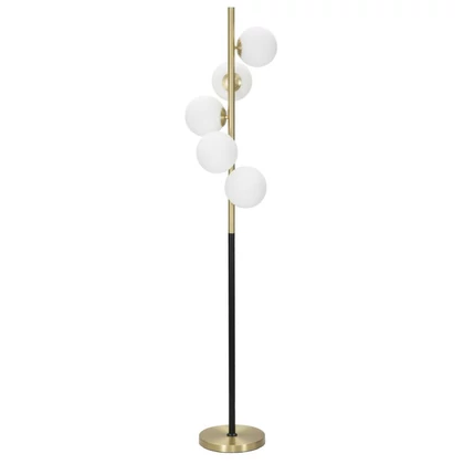 Glamoury állólámpa 4 búrával arany/fekete ø 30x160 cm