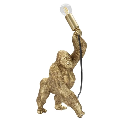 Gorilla asztali lámpa arany 22,5x16x40 cm