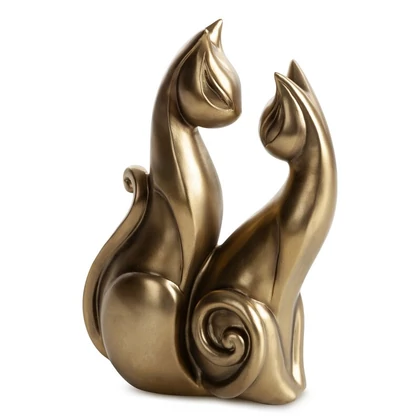 Kati macska figura Arany 21x10x29 cm