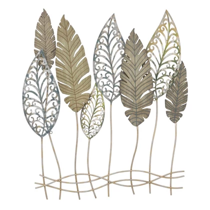 Leveles fali dekoráció -c- arany/ezüst 75x2,5x87 cm