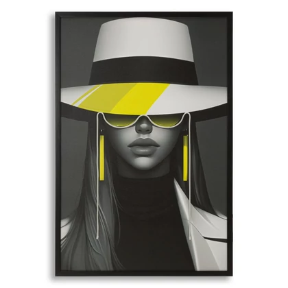Margot falikép LED fénnyel vászonra nyomtattva kerettel 80X4X120 cm